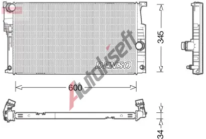 DENSO Chladi vody DEN DRM05004, DRM05004