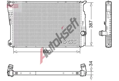 DENSO Chladi vody DEN DRM05006, DRM05006