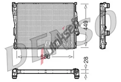 DENSO Chladi vody DEN DRM05069, DRM05069