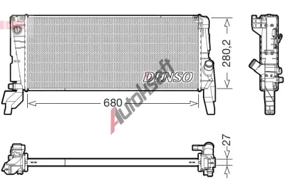 DENSO Chladi� vody DEN DRM05074, DRM05074