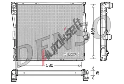 DENSO Chladi vody DEN DRM05090, DRM05090