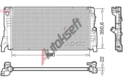 DENSO Chladi vody DEN DRM05118, DRM05118