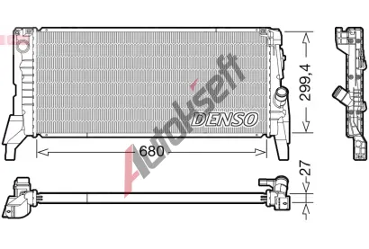 DENSO Chladi vody DEN DRM05119, DRM05119