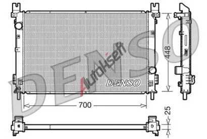 DENSO Chladič vody DEN DRM06001, DRM06001 DENSO Chladič vody DEN DRM06001, DRM06001