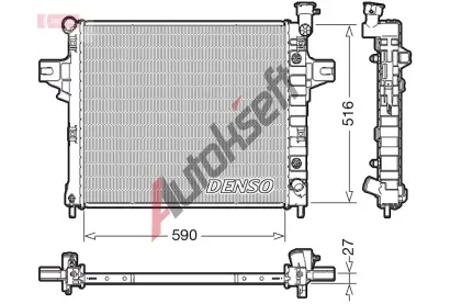 DENSO Chladi vody DEN DRM06031, DRM06031
