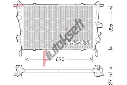 DENSO Chladič vody DEN DRM09045, DRM09045 DENSO Chladič vody DEN DRM09045, DRM09045