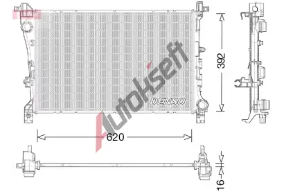 DENSO Chladi vody DEN DRM09046, DRM09046
