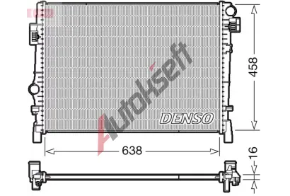 DENSO Chladi vody DEN DRM09054, DRM09054