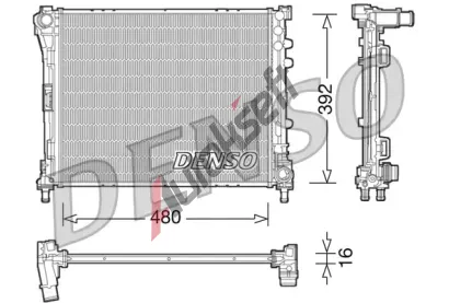 DENSO Chladi vody DEN DRM09087, DRM09087