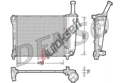 DENSO Chladi vody DEN DRM09088, DRM09088