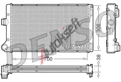 DENSO Chladi vody DEN DRM09099, DRM09099
