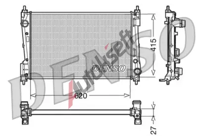 DENSO Chladi vody DEN DRM09110, DRM09110