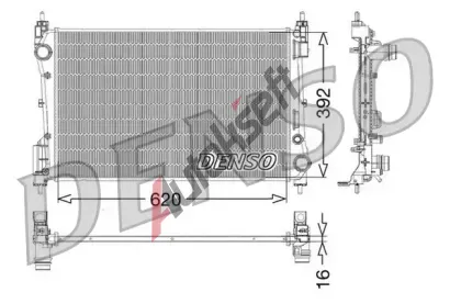 DENSO Chladi vody DEN DRM09114, DRM09114