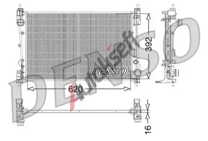 DENSO Chladi vody DEN DRM09115, DRM09115