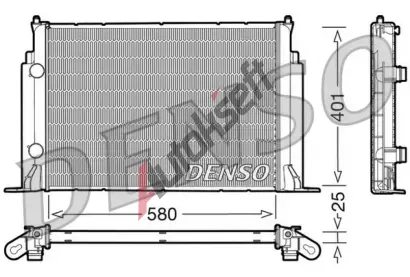 DENSO Chladi vody DEN DRM09122, DRM09122