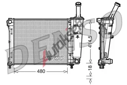 DENSO Chladi vody DEN DRM09161, DRM09161