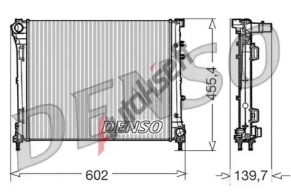 DENSO Chladi vody DEN DRM09162, DRM09162