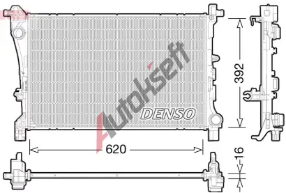 DENSO Chladi vody DEN DRM09166, DRM09166