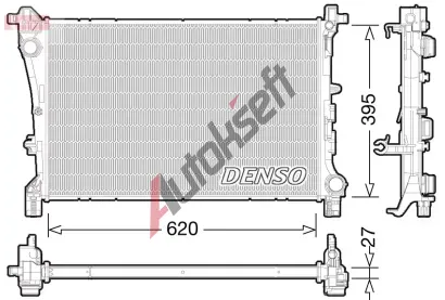 DENSO Chladi vody DEN DRM09167, DRM09167