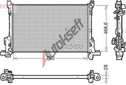 DENSO Chladi vody DEN DRM09174, DRM09174