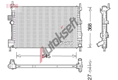 DENSO Chladi vody DEN DRM10009, DRM10009