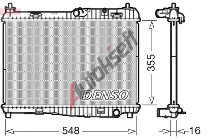 DENSO Chladi� vody DEN DRM10043, DRM10043