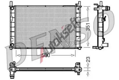 DENSO Chladi vody DEN DRM10046, DRM10046