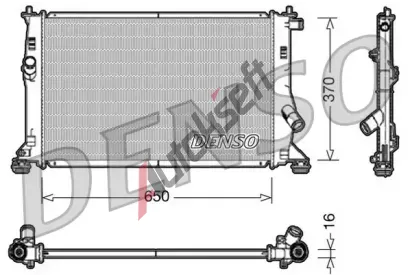DENSO Chladi vody DEN DRM10076, DRM10076
