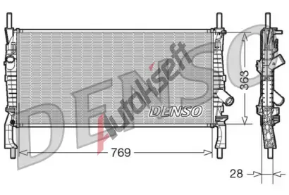 DENSO Chladi� vody DEN DRM10106, DRM10106