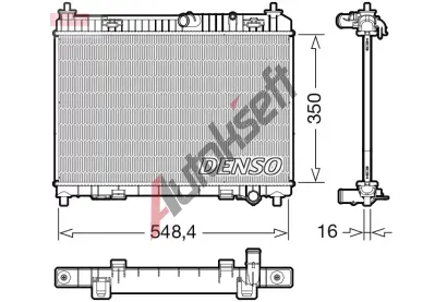 DENSO Chladi vody DEN DRM10113, DRM10113