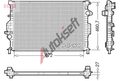 DENSO Chladi vody DEN DRM10115, DRM10115