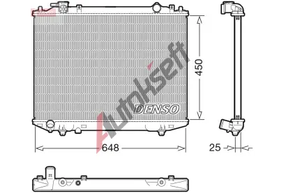 DENSO Chladi vody DEN DRM10117, DRM10117