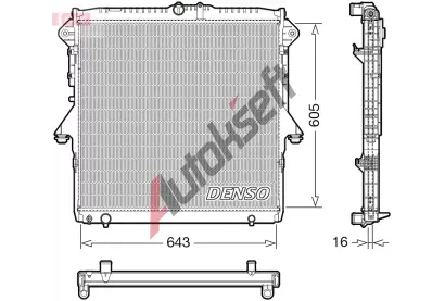 DENSO Chladi vody DEN DRM10118, DRM10118