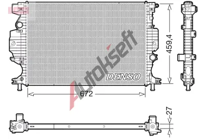 DENSO Chladi vody DEN DRM10120, DRM10120