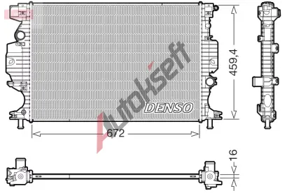 DENSO Chladi vody DEN DRM10121, DRM10121