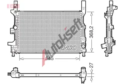 DENSO Chladi vody DEN DRM10122, DRM10122