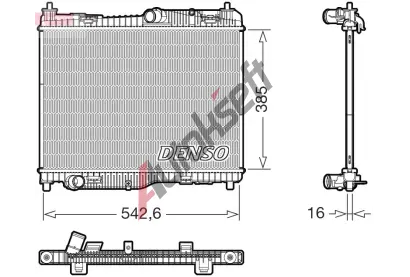 DENSO Chladi vody DEN DRM10123, DRM10123