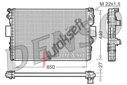 DENSO Chladi vody DEN DRM12002, DRM12002