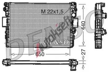 DENSO Chladi vody DEN DRM12003, DRM12003