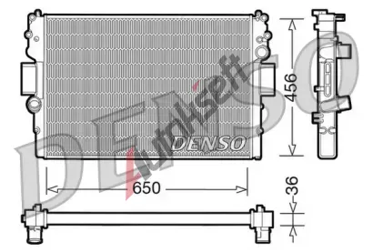 DENSO Chladi vody DEN DRM12007, DRM12007