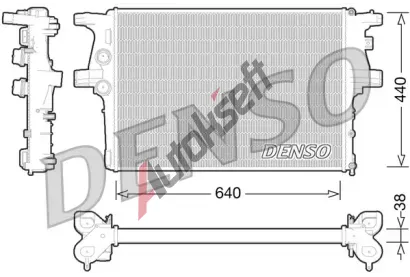 DENSO Chladi vody DEN DRM12008, DRM12008