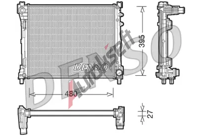 DENSO Chladi vody DEN DRM13014, DRM13014