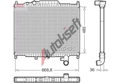 DENSO Chladi vody DEN DRM14003, DRM14003