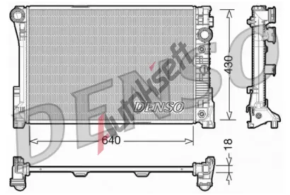 DENSO Chladi� vody DEN DRM17005, DRM17005