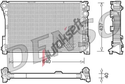DENSO Chladi vody DEN DRM17046, DRM17046