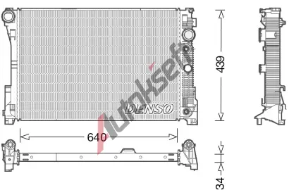 DENSO Chladi vody DEN DRM17048, DRM17048