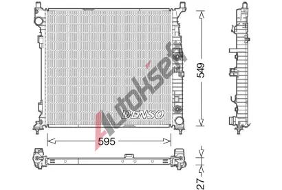DENSO Chladi vody DEN DRM17055, DRM17055