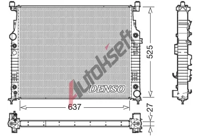 DENSO Chladi vody DEN DRM17056, DRM17056