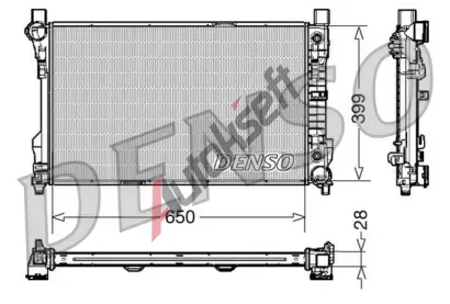 DENSO Chladi vody DEN DRM17079, DRM17079