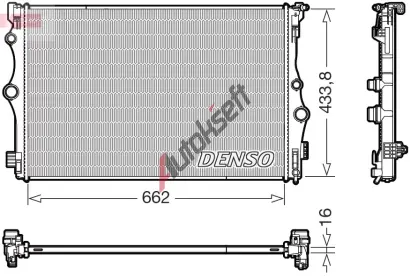 DENSO Chladi� vody DEN DRM17098, DRM17098